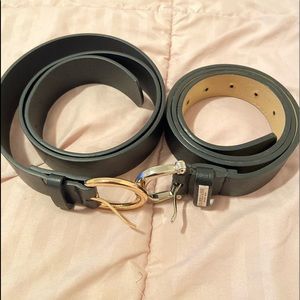 Pair of belts One new and other excellent conditio